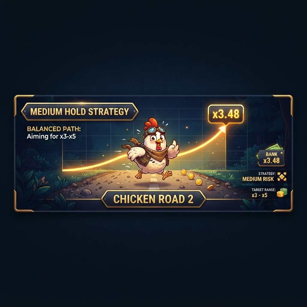 Medium Hold strategy for Chicken Road 2